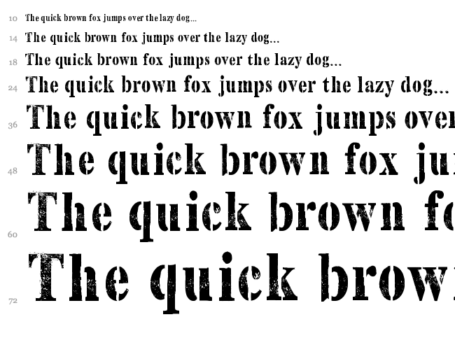 Top Secret Stamp font waterfall
